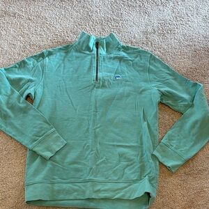Southern Tide Men's Green Half-Zip Sweater